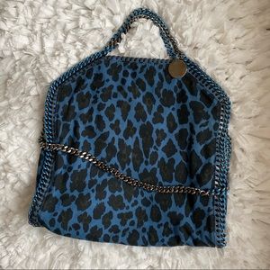 NWT Authentic Stella McCartney Falabella
Rigid Textile blue Leopard Chain Tote